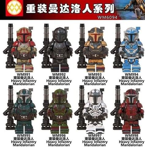 Tv And Movie Character Toys Set 8 New Minifigures Heavy Infantry