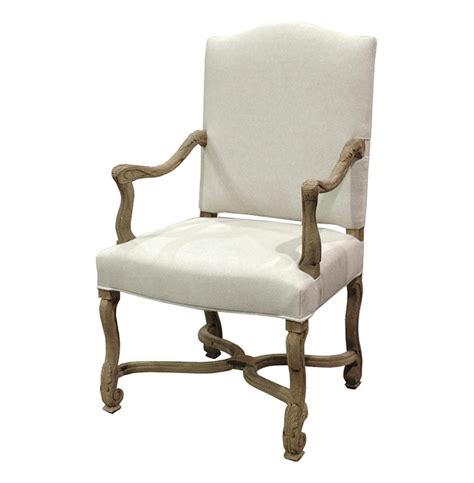 Dafny French Country Empire Camel Back Dining Arm Chair Kathy Kuo Home