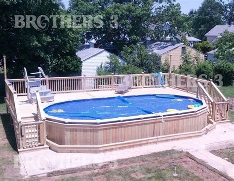 Aboveground — Brothers 3 Pools Backyard Pool Swimming Pools Backyard