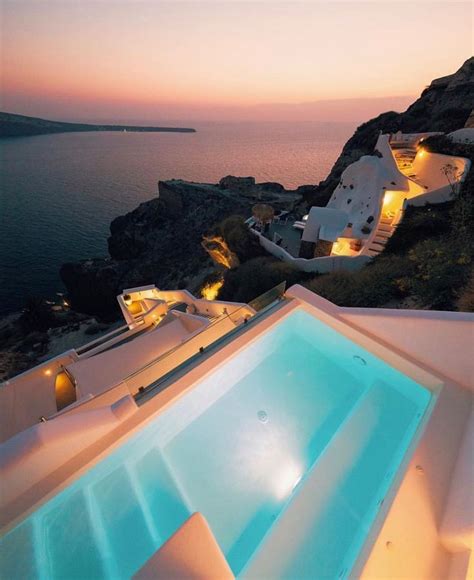 How Beautiful Is This Sunset Pool Beautiful Pools Beautiful Hotels
