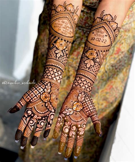 Latest Bridal Mehndi Designs For Full Hands 2022 Images