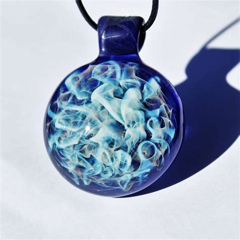 Pendant Heady Glass Jewelry Handmade Blown Chaos Glass Pendant Anniversary T For Her T
