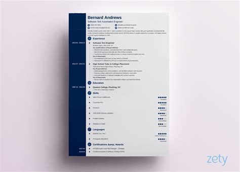 Modern Resume Template And Format 18 Examples For 2022