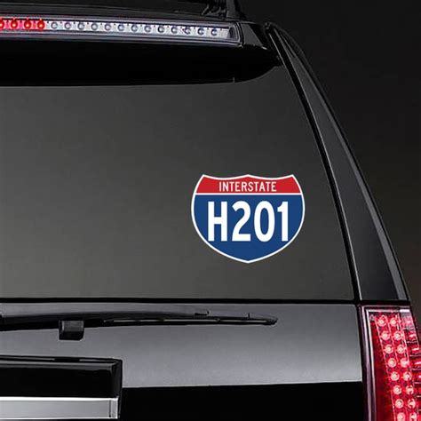 Interstate H201 Sign Sticker