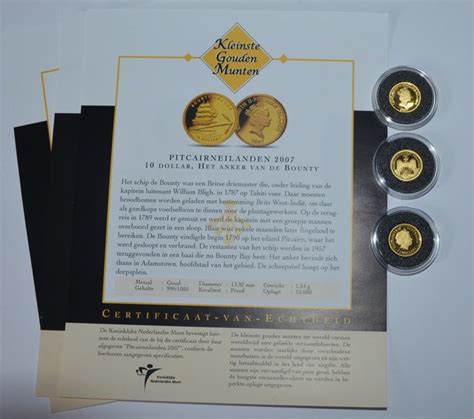 World 3 Coins The Smallest Gold Coin Collection 2007 Catawiki