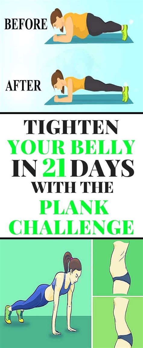 Tighten Your Belly In 21 Days With The Plank Challenge Best Abdominal