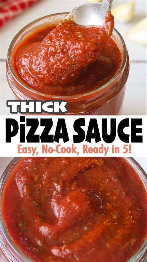 Easy And Thick Pizza Sauce No Cook Recipe Thats Deelicious Recipe