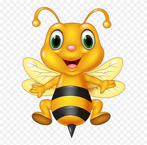 Download Honey Bee Cartoon Illustration Cute Bee Clipart 5763237