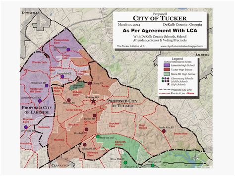 The City Of Tucker Initiative A New Tucker Map So What Else Is New