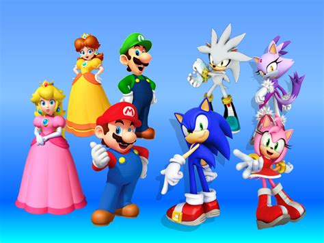 Mario And Sonic And His Friends Wallpaper By 9029561 On