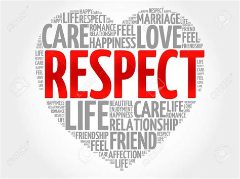 Respect Concept Heart Word Cloud Royalty Free Cliparts Vectors And Stock Illustration Image
