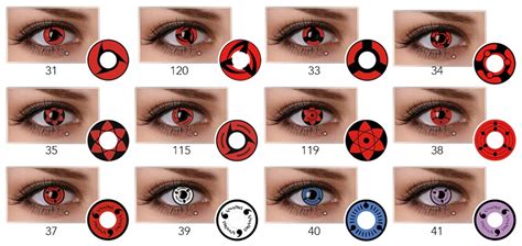Itachi Uchiha Mangekyou Sharingan Contact Lenses Almost All The