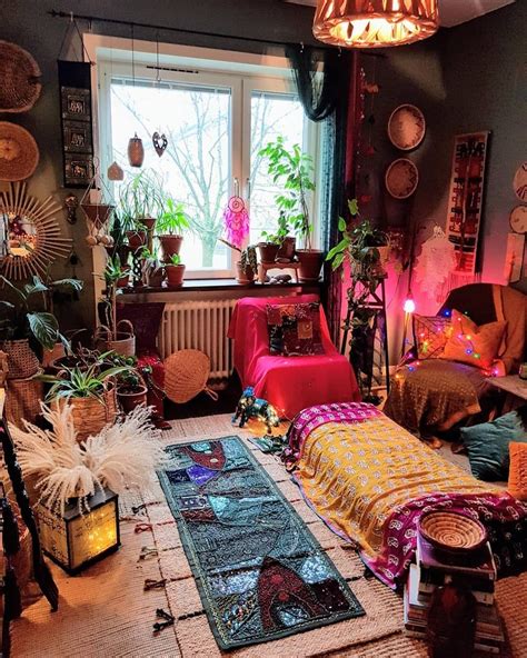 Bohemian Interior Decor On Instagram “via Cosiesthome⁠ Loving All The