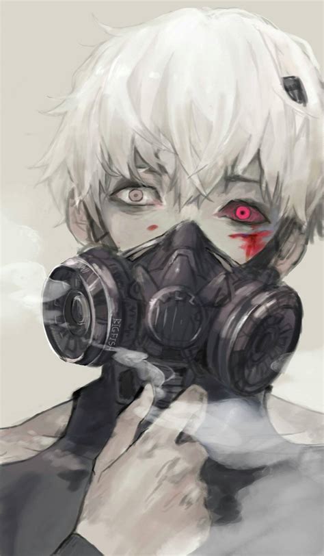 Anime Boy With Gas Mask Masks