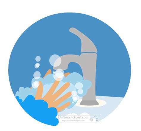 Health Clipart Washing Hands With Soap And Water Animated Clipart