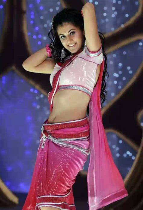 Tapsee Pannu Hot Dance Stills In Saree At Daruvu Movie Eepixer