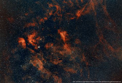 Sadr And Gamma Cygni Nebula Complex Wide Field Galactic Images