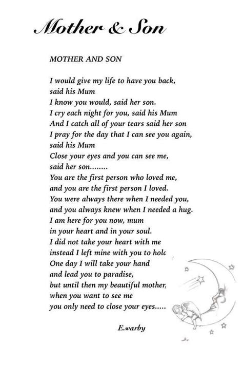 What to give someone who lost a son. Thinking of my mother who lost a son - as I lost a brother ...