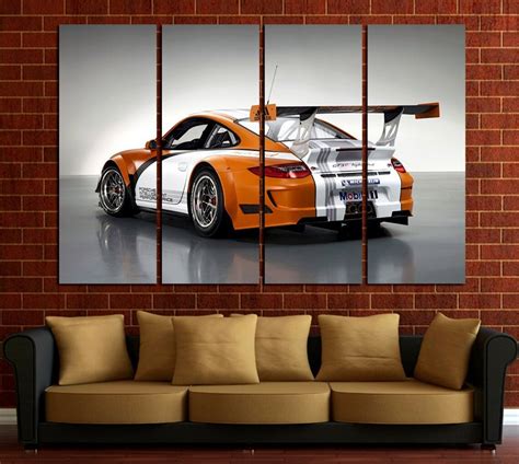 Porsche 911 Gt3 Wall Art Porsche Wall Decor Supercar Canvas Etsy