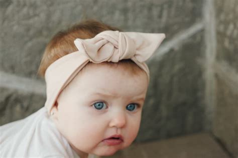 Baby Girl Nude Top Knot Headband Mommy And Me Headwraps Etsy Uk