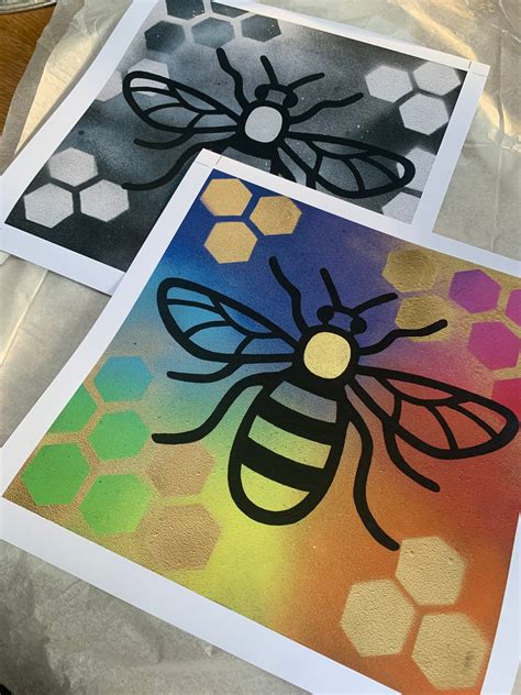 Manchester Bee Print Natalie Whittaker Art