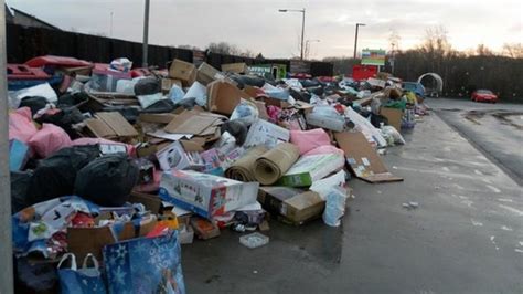 Coulby Newham Fly Tippers Dump 40 Tonnes Of Rubbish Bbc News