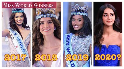 Miss World Winners List Last Years Ananya Panday In