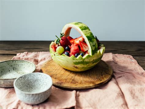 Watermelon Basket Fruit Salad Recipe