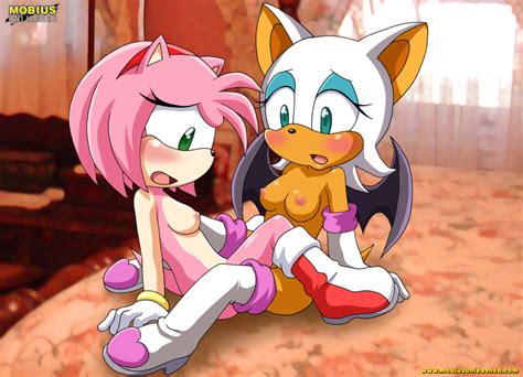 Rule 34 Amy Rose Anthro Bat Bed Blush Breasts Embarrassed Female