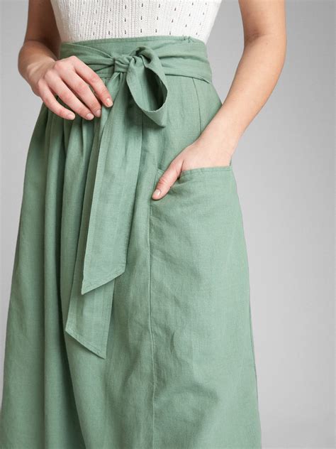 Tie Belt Midi Skirt Long Skirts For Women Skirts Midi Skirt