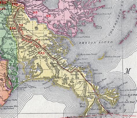 Plaquemines Parish Louisiana 1911 Map Rand Mcnally Pointe A La