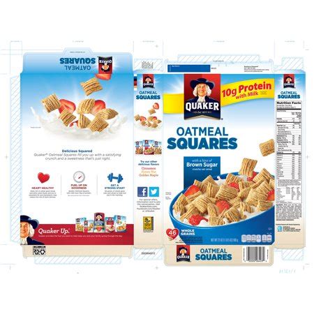 Tasty nutrition cooks up fast. Quaker Oatmeal Squares Breakfast Cereal, Brown Sugar, 21 oz Box - Best All Cereal Brands