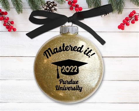Mastered It Graduation Christmas Ornament By Firefly Wishes This Personalized Masters Degree