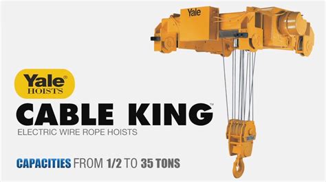 Yale Cable King Wire Rope Hoist Youtube