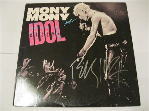 Billy Idol Signed Autographed Mony Mony 12 Vinyl Lp Record Album Coa