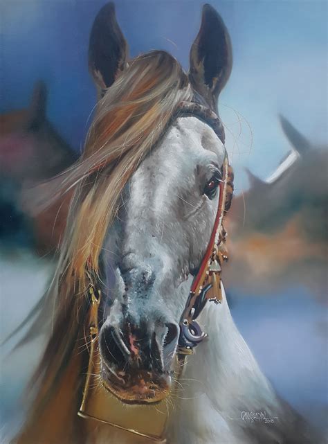 Most Realistic Oil Paintings Horse Oil Painting By Rajasekharan