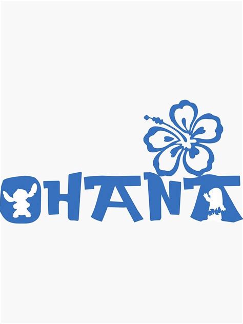 Ohana Sticker For Sale By Terlan Lilo And Stitch Drawings Lilo And