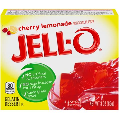 Jell O Cherry Lemonade Instant Gelatin Mix 3 Oz Box Reviews 2021