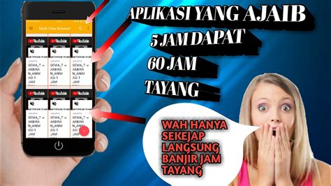 APLIKASII PENAMBAH JAM TAYANG YOUTUB