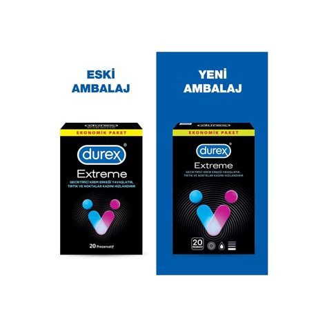 Durex Extreme 20li Geciktiricili Ve Tırtıklı Prezervatif Fiyatı