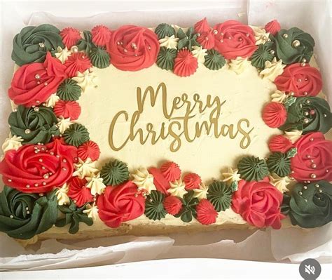 Merry Christmas Sheet Cake Flat Cake Topper Charm Christmas Cake Charm