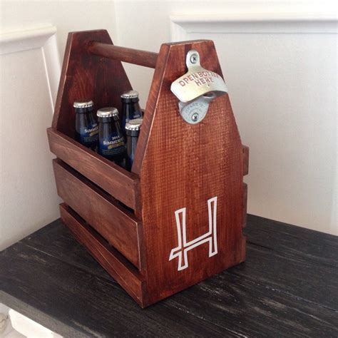 Custom Wood Six Pack Beer Holder Personalized Etsy
