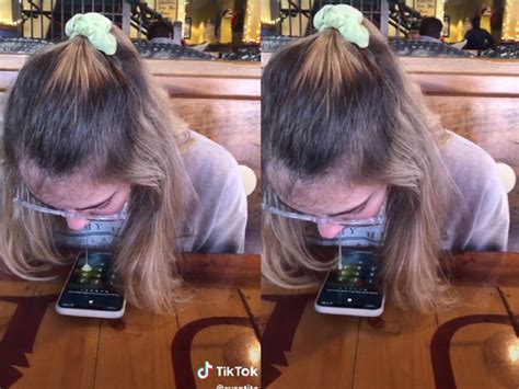 new viral video [viral video] girl uses spit to unlock her smartphone tiktok video goes viral