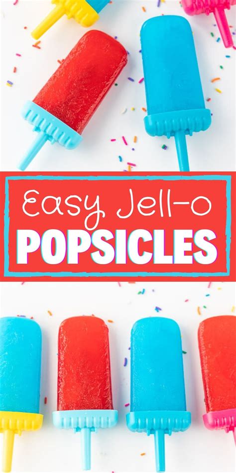 Jello Popsicles Recipe And Video Homemade Popsicles With Jello