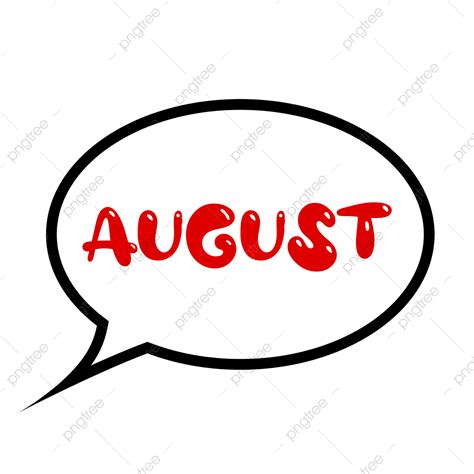 Gambar Agustus Bulan Bulan Agustus Kalender Png Transparan Clipart
