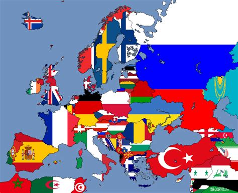 Europe Map With Flags Images And Photos Finder