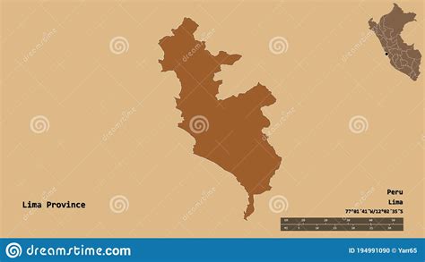 Lima Province Province Of Peru Zoomed Pattern Stock Illustration