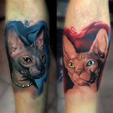 35 Gorgeous Sphynx Cat Tattoo Designs Amazing Tattoo Ideas Cat