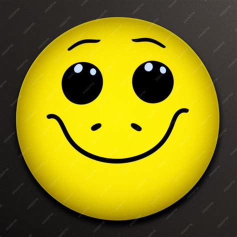Premium Ai Image A Yellow Smiley Face With Eyes And A Smiley Face