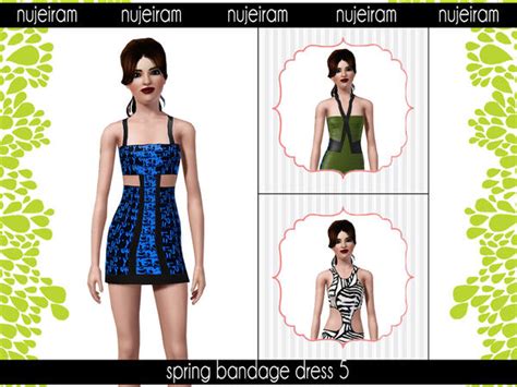The Sims Resource Hl Spring Bandage Dress 5